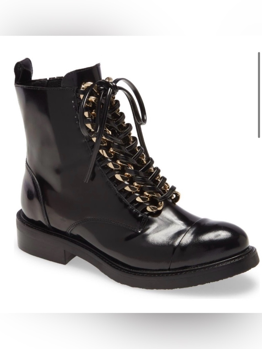 Jeffrey Campbell Damon Lace-Up Bootie biking boot 8.5